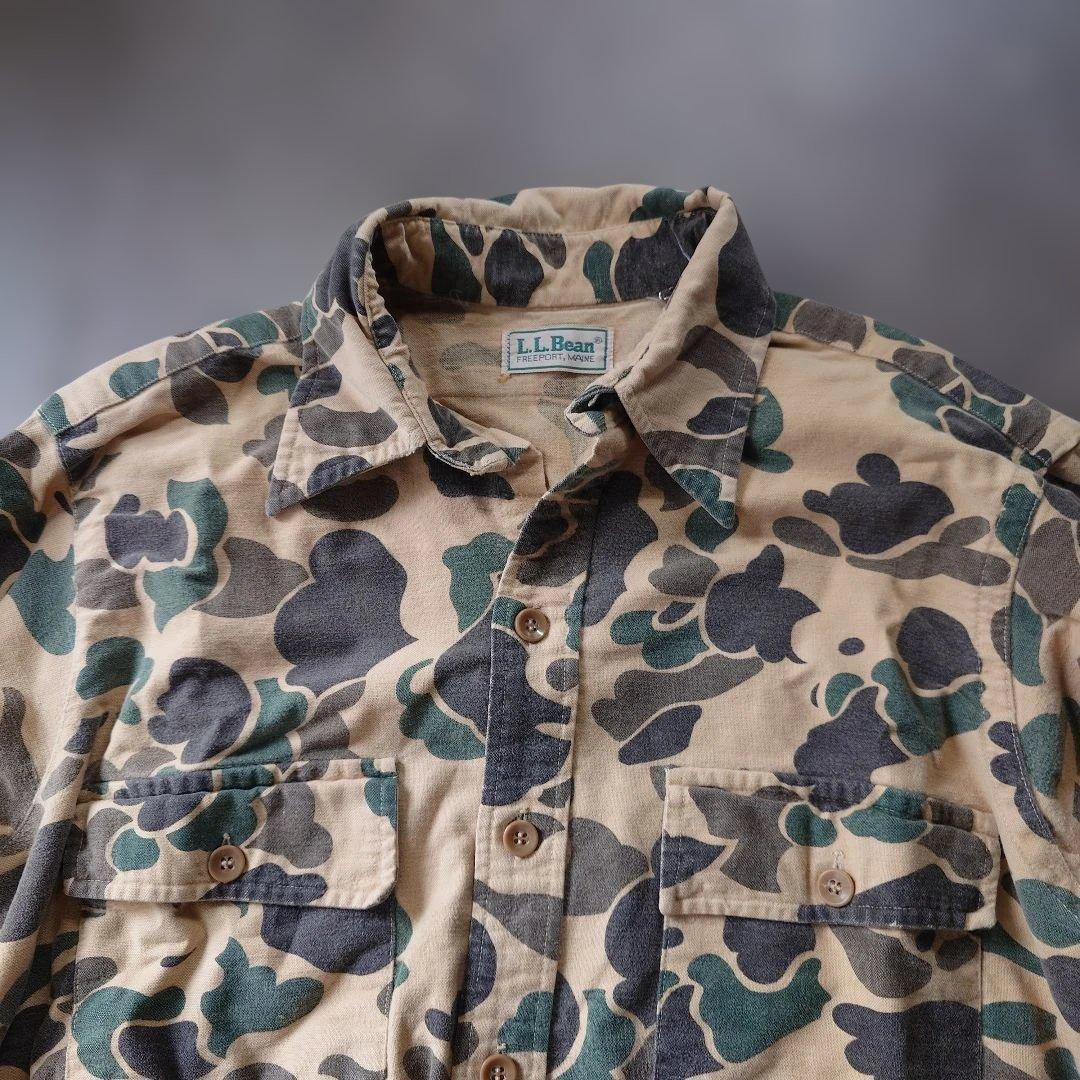 80s LLBEAN duck camo flannel shirts