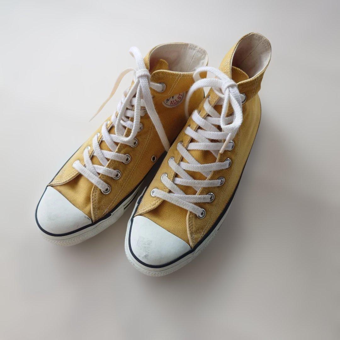 CONVERSE ALLSTAR Made in USA yellow 8inch 26.0cm