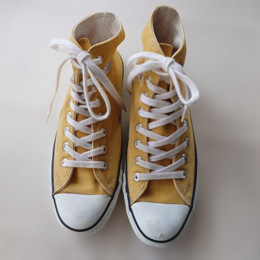 CONVERSE ALLSTAR Made in USA yellow 8inch 26.0cm