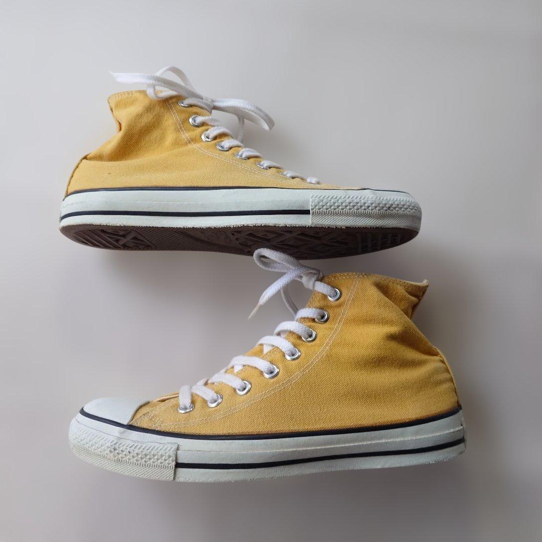 CONVERSE ALLSTAR Made in USA yellow 8inch 26.0cm