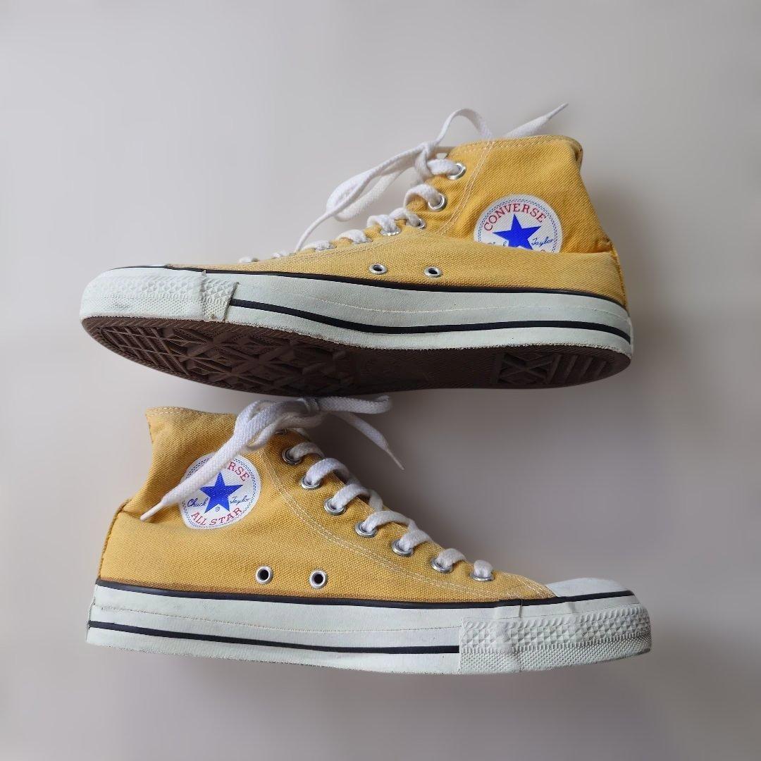 CONVERSE ALLSTAR Made in USA yellow 8inch 26.0cm