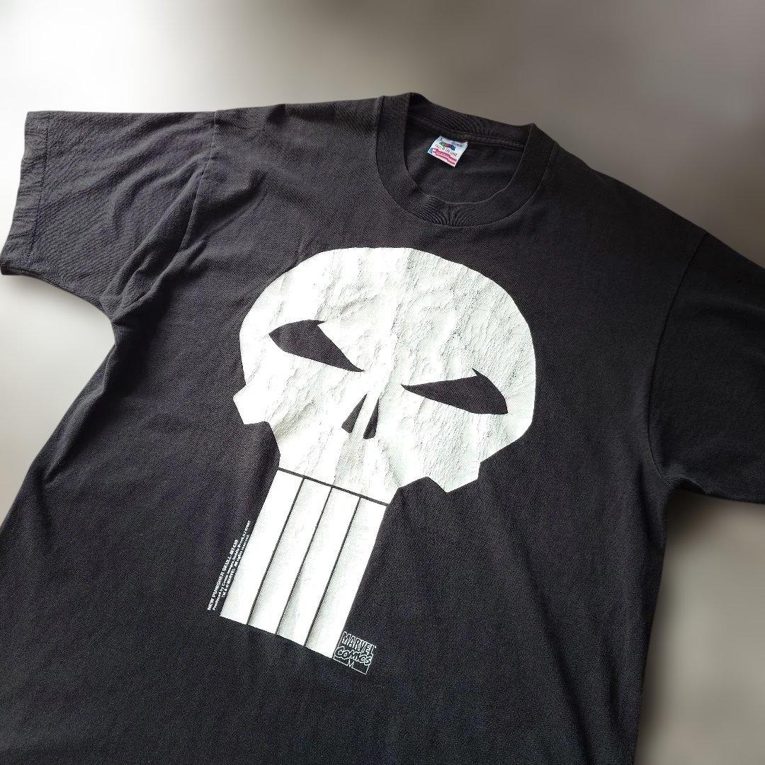 90s single PUNISHER MARVEL tee L
