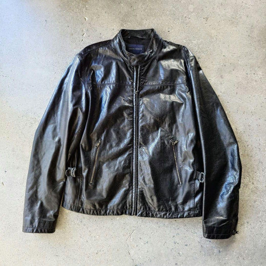 Bananarepublic leather single riders xl バナナ・リパブリック　バッファロー　レザージャケット　シングルライダース　XL