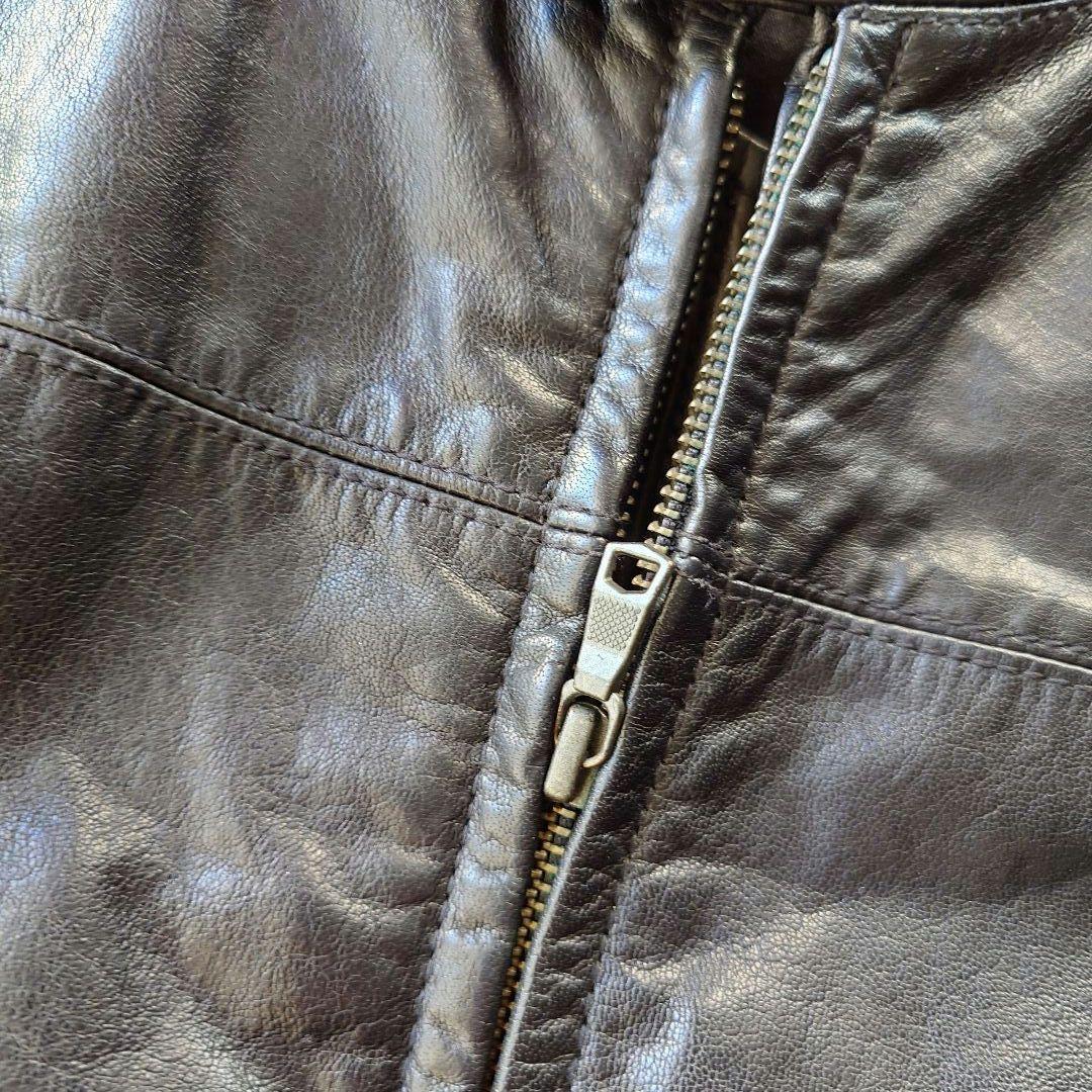Bananarepublic leather single riders xl バナナ・リパブリック　バッファロー　レザージャケット　シングルライダース　XL
