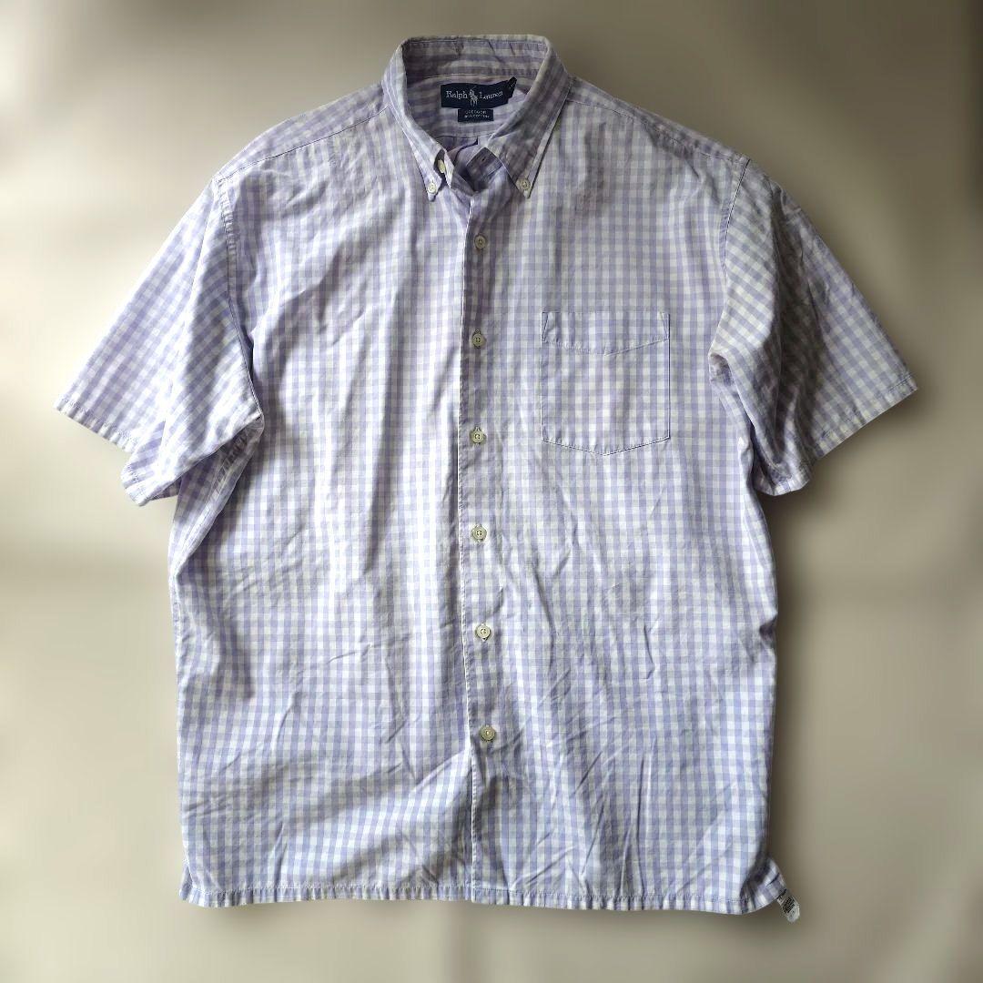 poloralphalauren 90s GREGGOR chech box shirts M