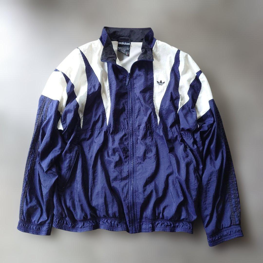 90s EURO ADIDAS nylon jacket L