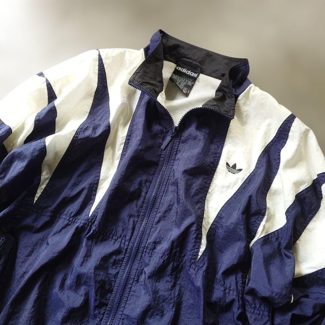 90s EURO ADIDAS nylon jacket L