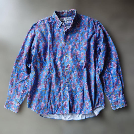 Comme des garson S.A made in FRANCE print nel shirts S