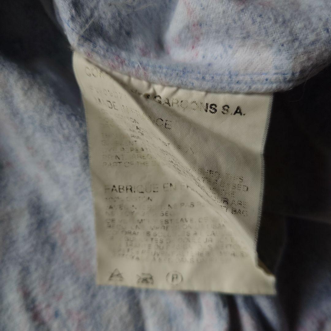 Comme des garson S.A made in FRANCE print nel shirts S