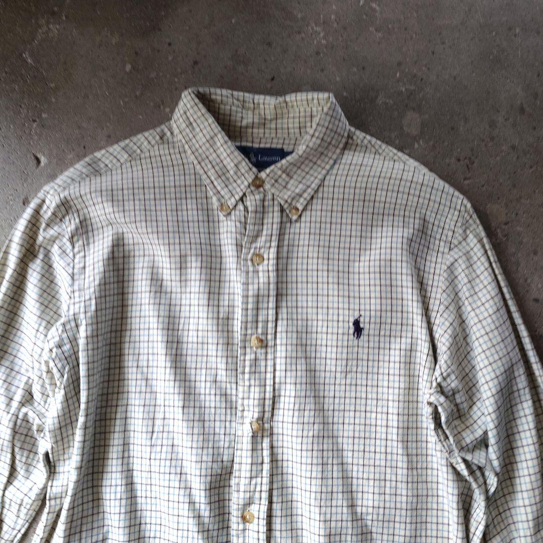 Poloralphlauren check shirts  customfit L ポロラルフローレン　ボタンダウンチエックシャツ　L カスタムフィット　L
