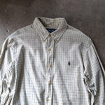 画像をギャラリービューアに読み込む, Poloralphlauren check shirts  customfit L ポロラルフローレン　ボタンダウンチエックシャツ　L カスタムフィット　L
