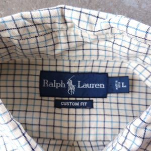 Poloralphlauren check shirts  customfit L ポロラルフローレン　ボタンダウンチエックシャツ　L カスタムフィット　L