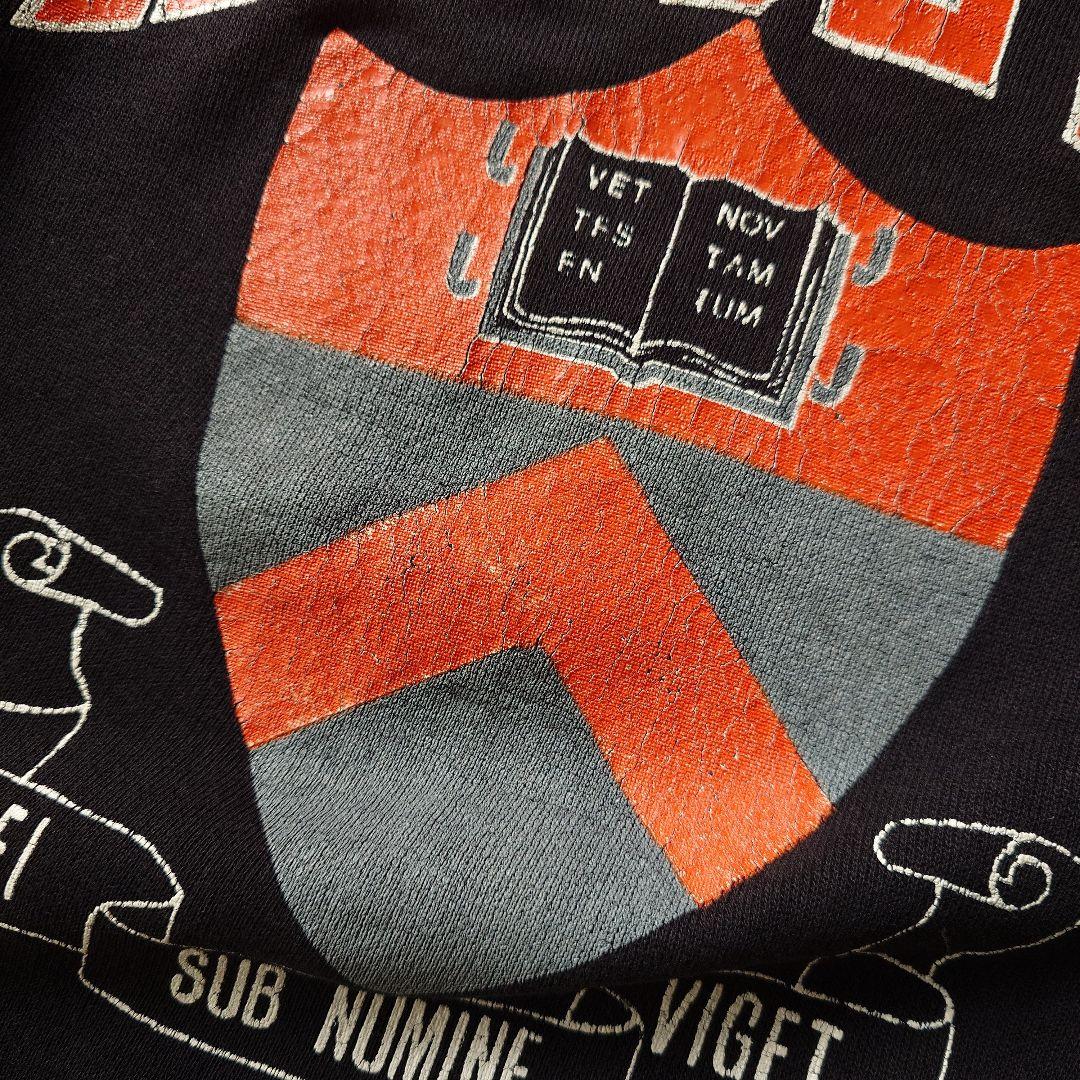 vintage sweat 70s PRINCETON rubber print L