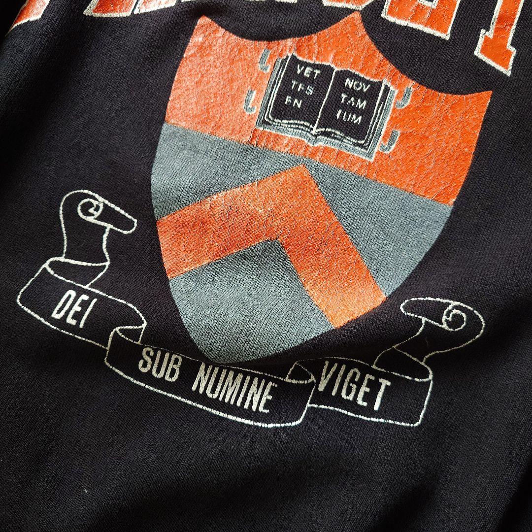 vintage sweat 70s PRINCETON rubber print L