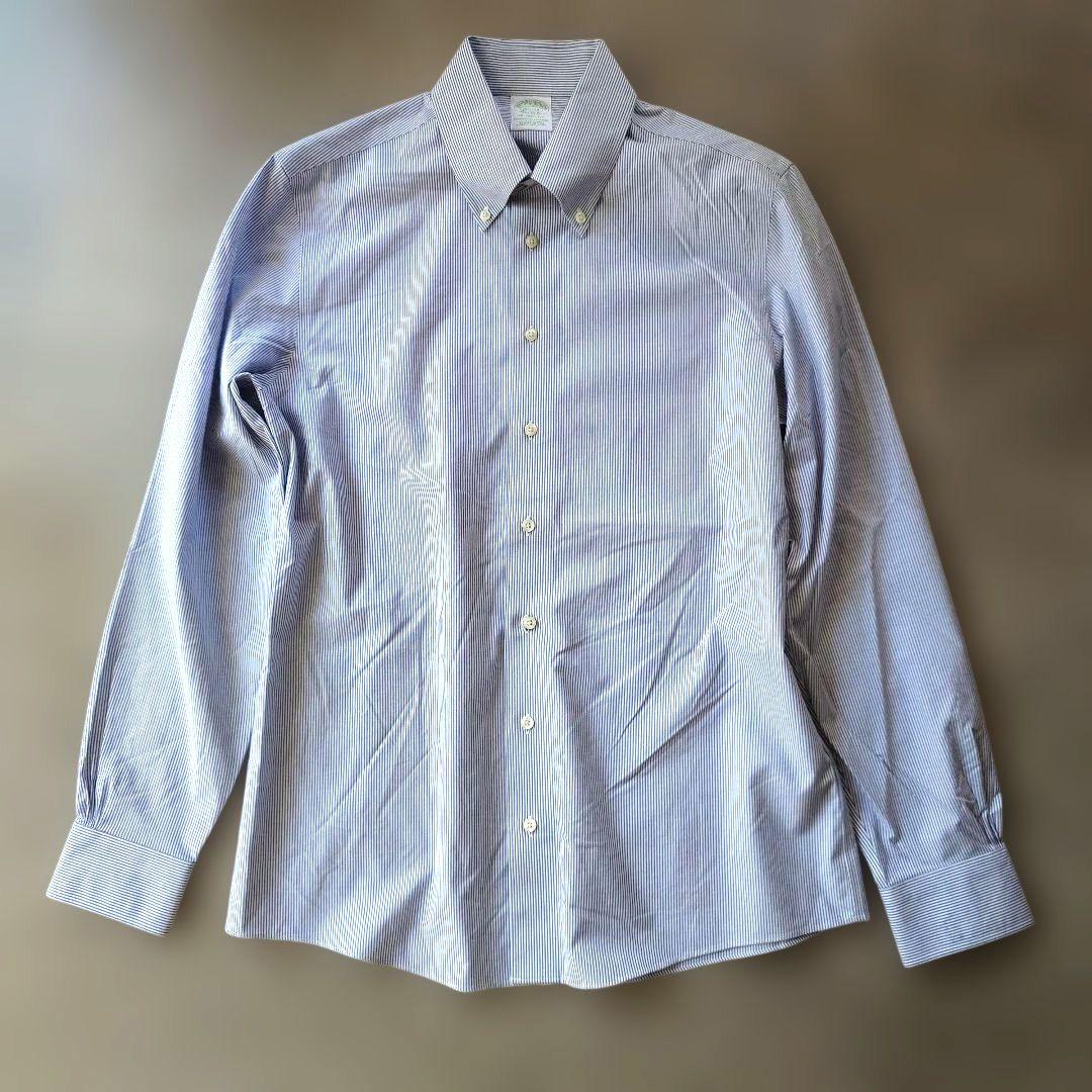Brooksbrothers MILANO fit stripe shirts 151/2-34