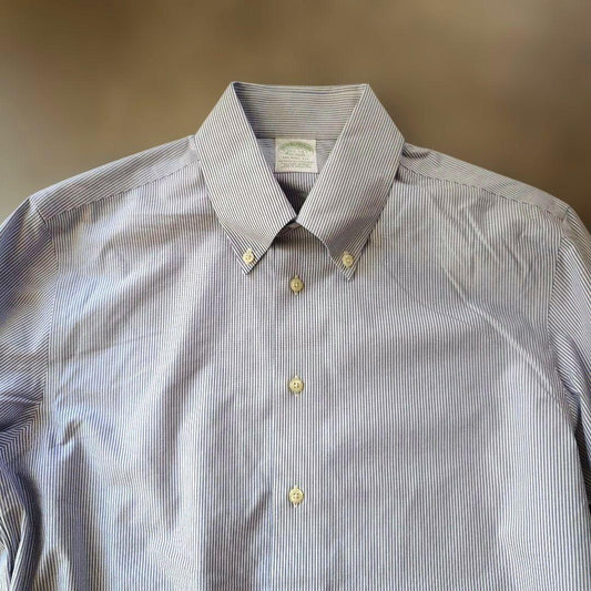 Brooksbrothers MILANO fit stripe shirts 151/2-34