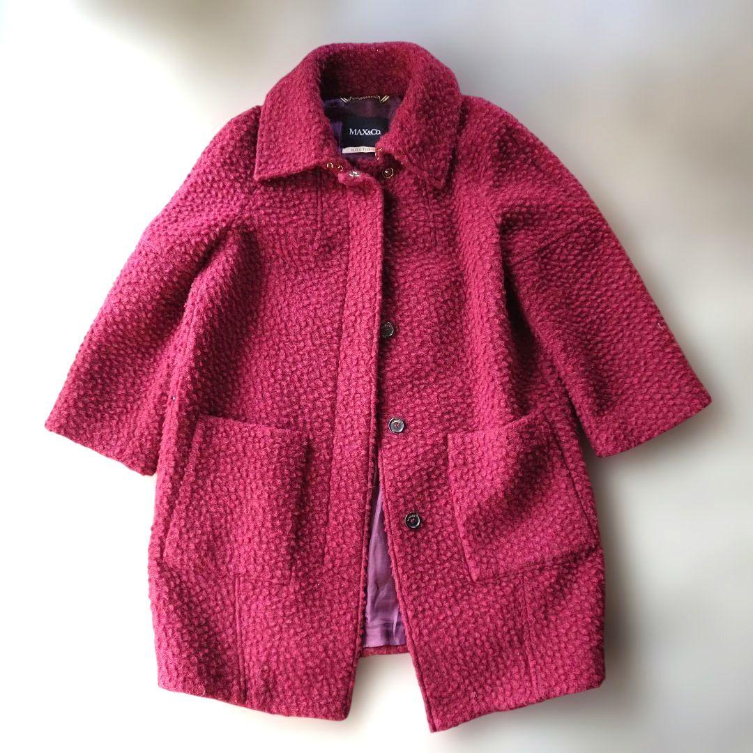 MAX&CO women teddy wool coat