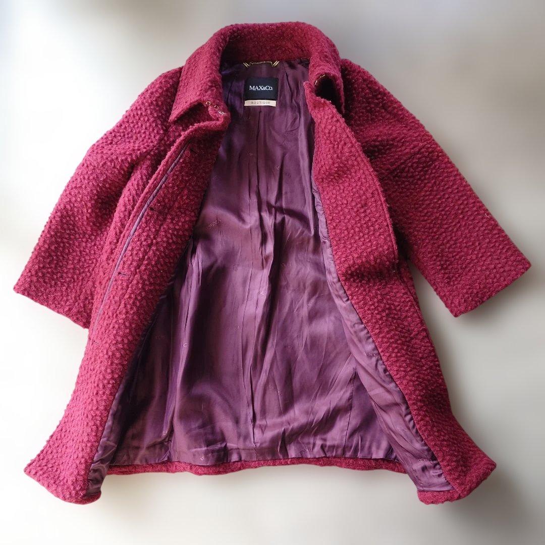 MAX&CO women teddy wool coat