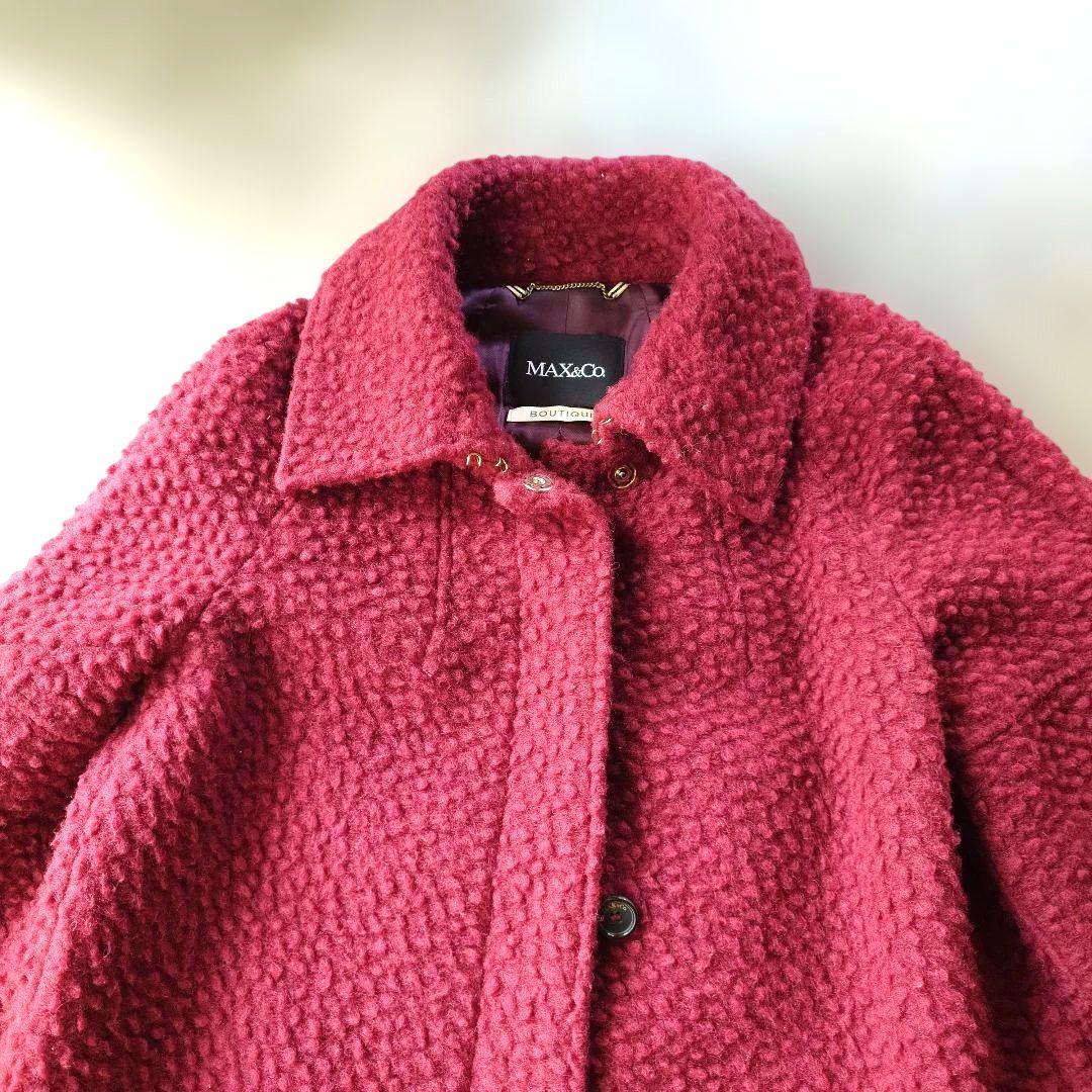 MAX&CO women teddy wool coat