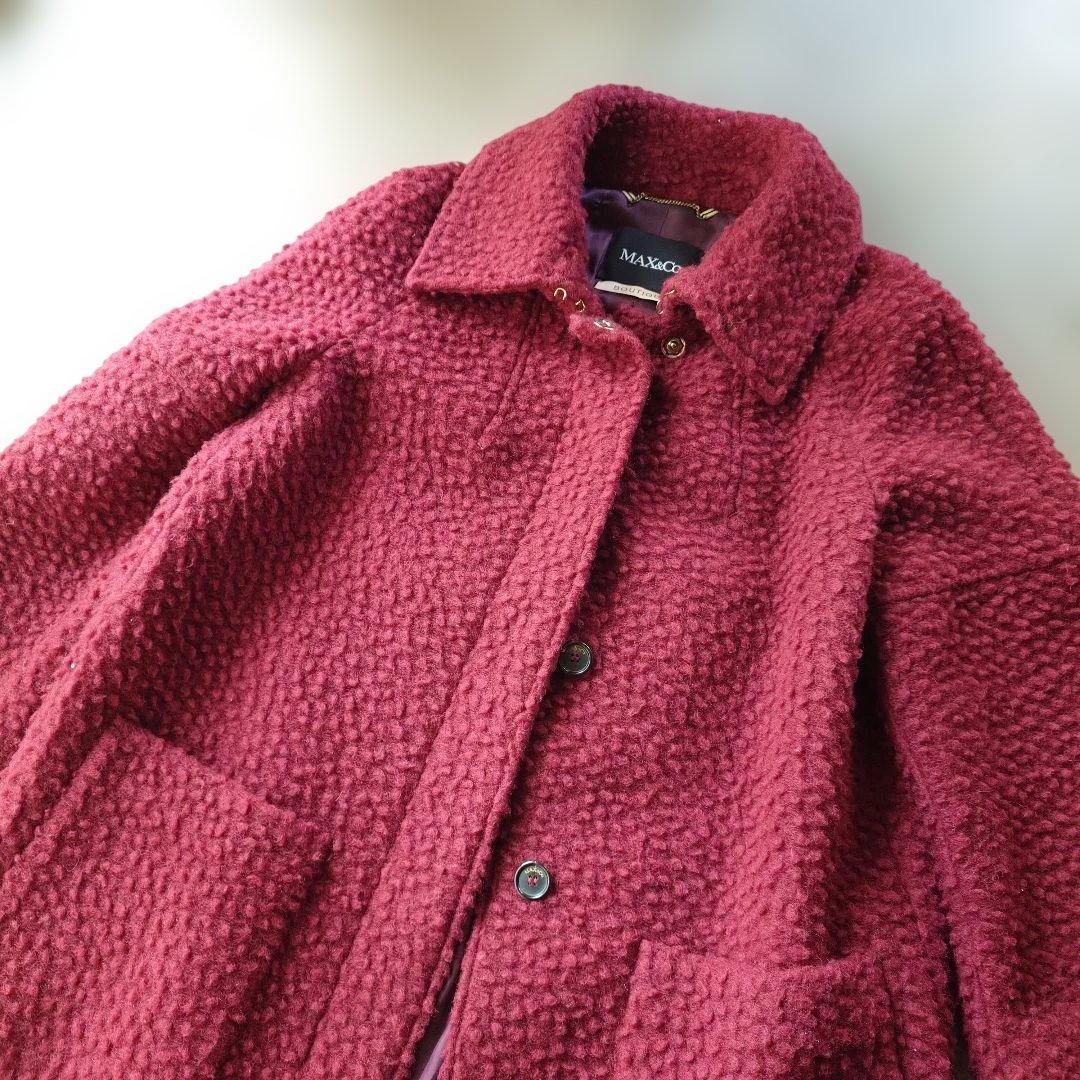 MAX&CO women teddy wool coat