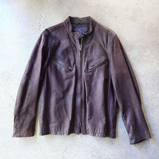 90s OLD GAP single leather riders L オールドギャップ　GAP シングルライダース　レザージャケット　L