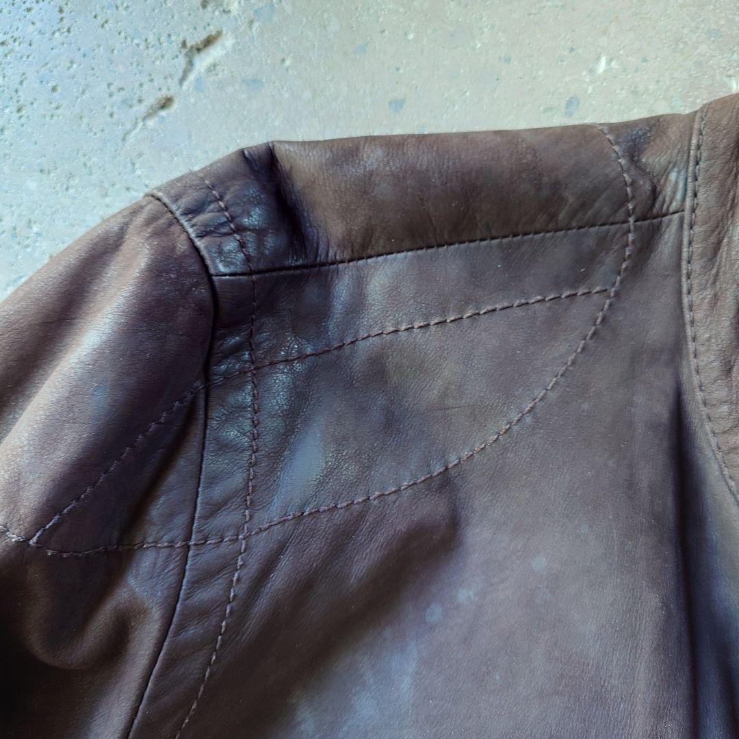 90s OLD GAP single leather riders L オールドギャップ　GAP シングルライダース　レザージャケット　L