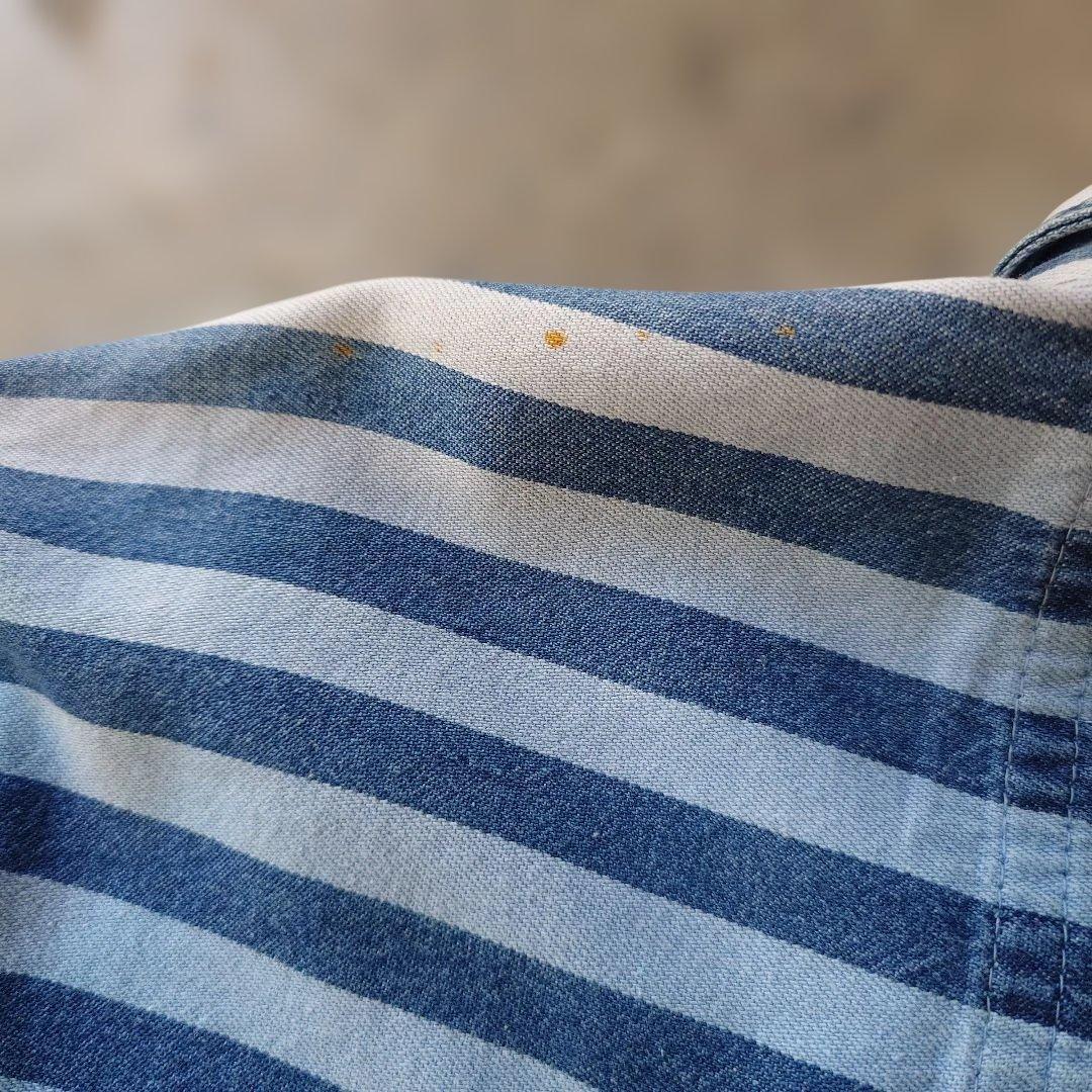 EURO stripe  work shirts  L