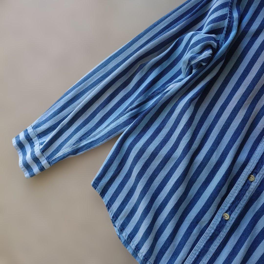 EURO stripe  work shirts  L