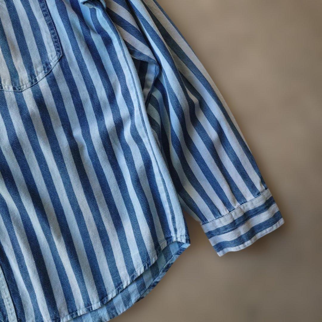 EURO stripe  work shirts  L