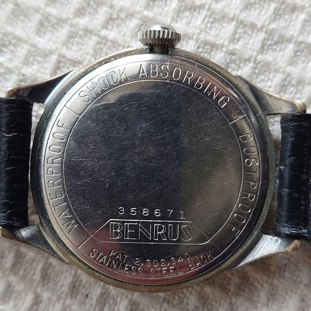 BENRUS 50's antique watch patina