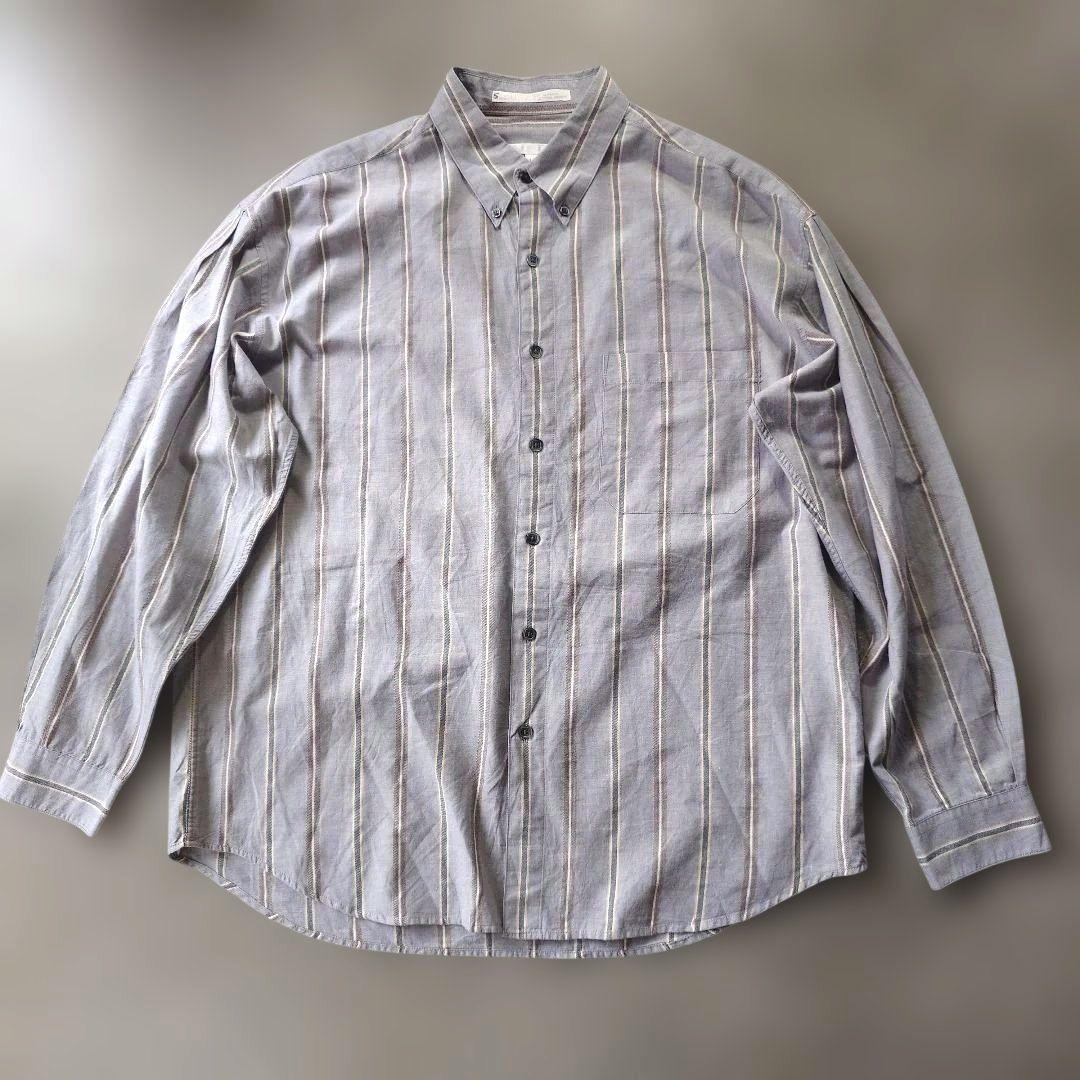 PERRYELLIS stripe sjirts L