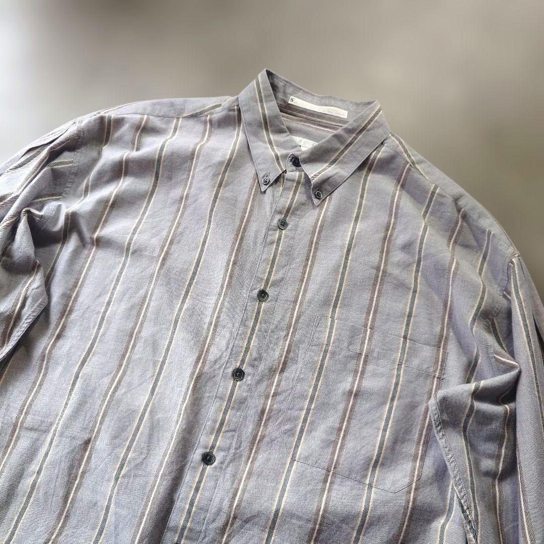 PERRYELLIS stripe sjirts L