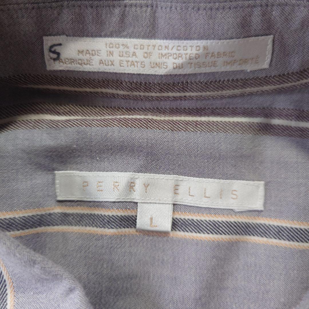 PERRYELLIS stripe sjirts L