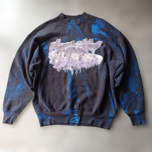 Fruits of the loom wolf flockeyprint sweat XL