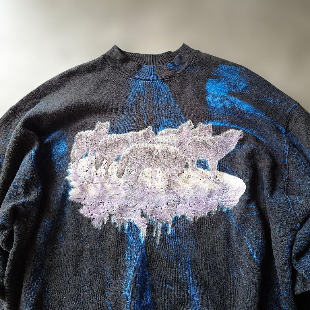 Fruits of the loom wolf flockeyprint sweat XL