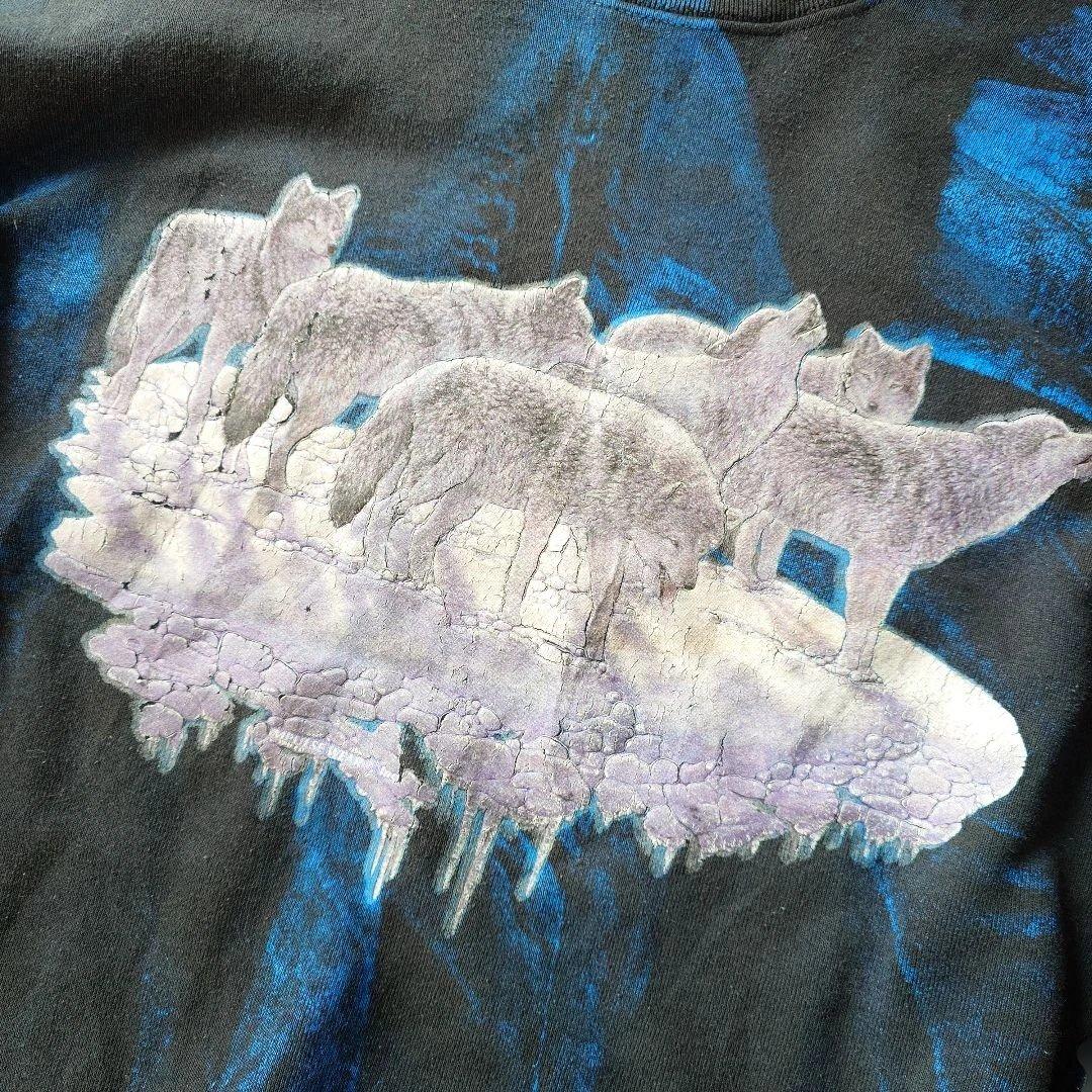 Fruits of the loom wolf flockeyprint sweat XL