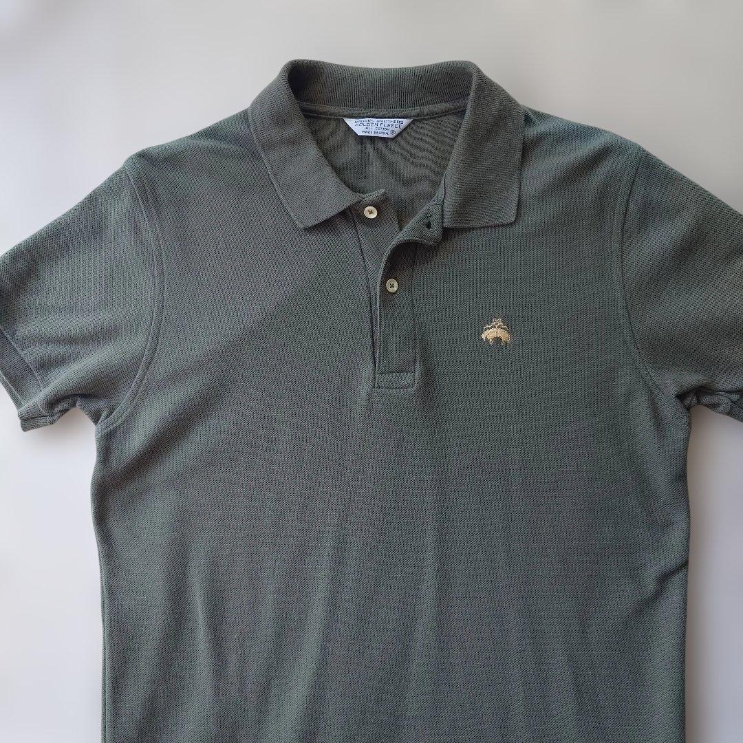Brooksbrothers golden fleece polo green M made in USA