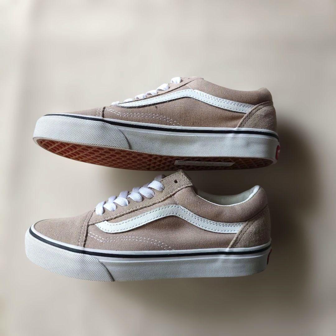 US VANS OLD SKOOL ベージュ スニーカーアメリカ企画 23.5cm