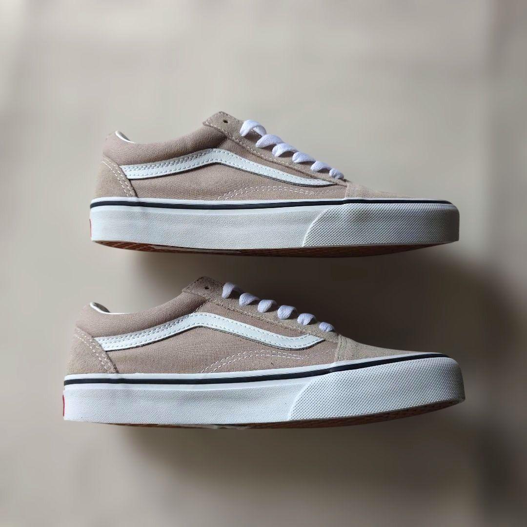 US VANS OLD SKOOL ベージュ スニーカーアメリカ企画 23.5cm
