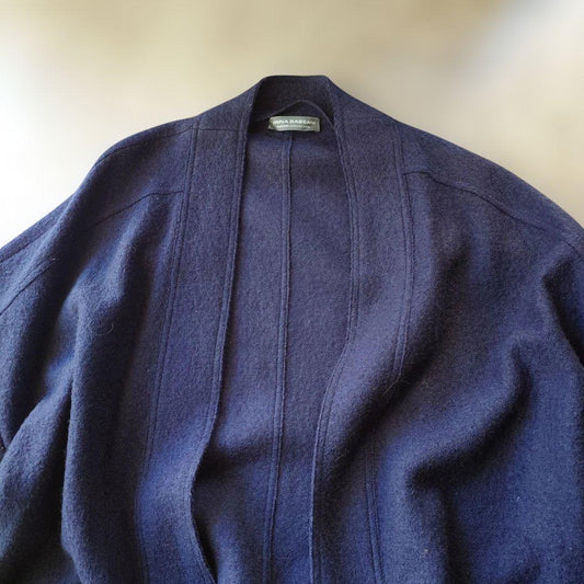 ANNA BASSANI ラビット ポケット ロングニットカーディガン