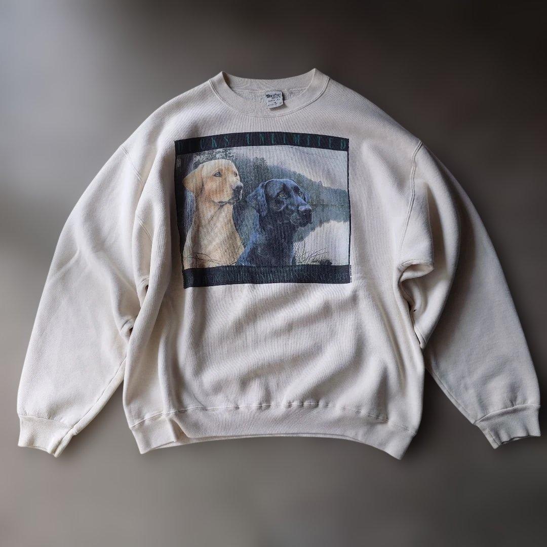 Manhattan apparel dog print sweat XL