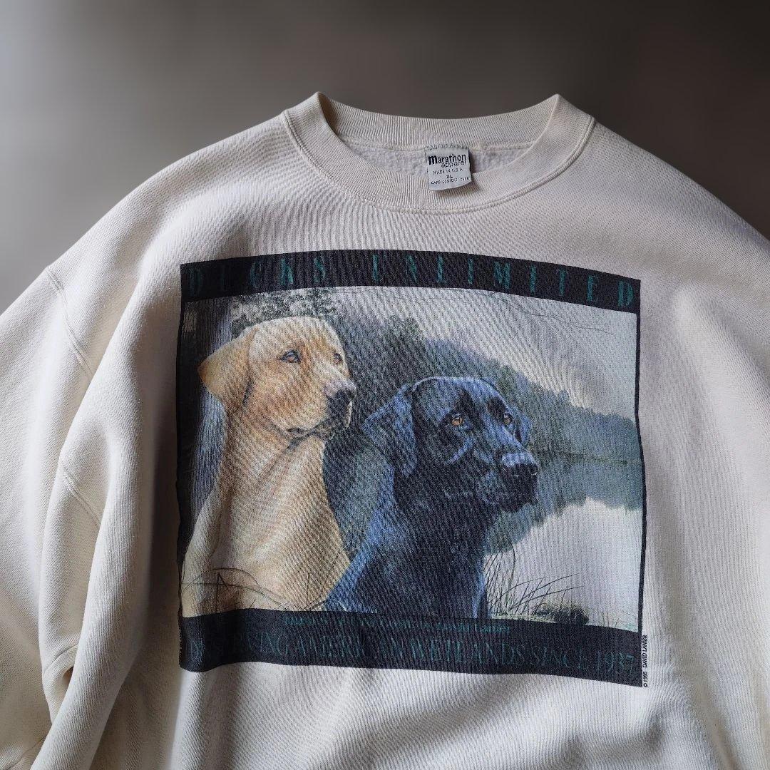 Manhattan apparel dog print sweat XL