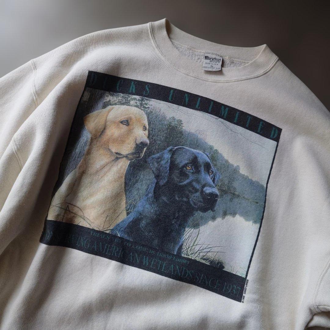 Manhattan apparel dog print sweat XL