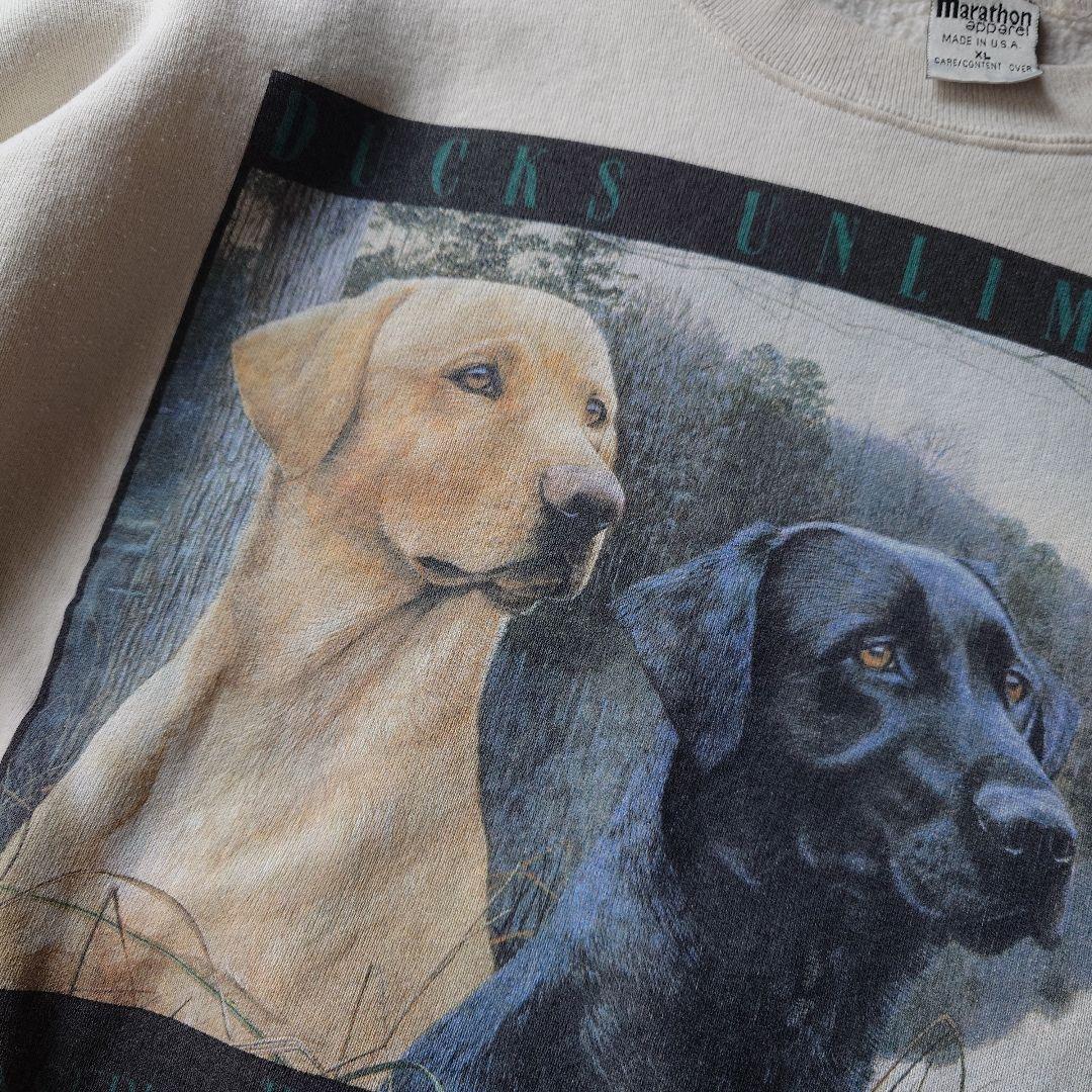 Manhattan apparel dog print sweat XL