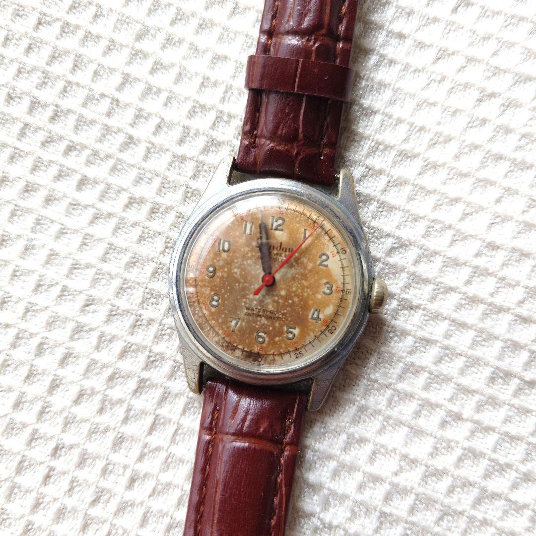 Landau 1950 antique watch 17jewels newyork patina