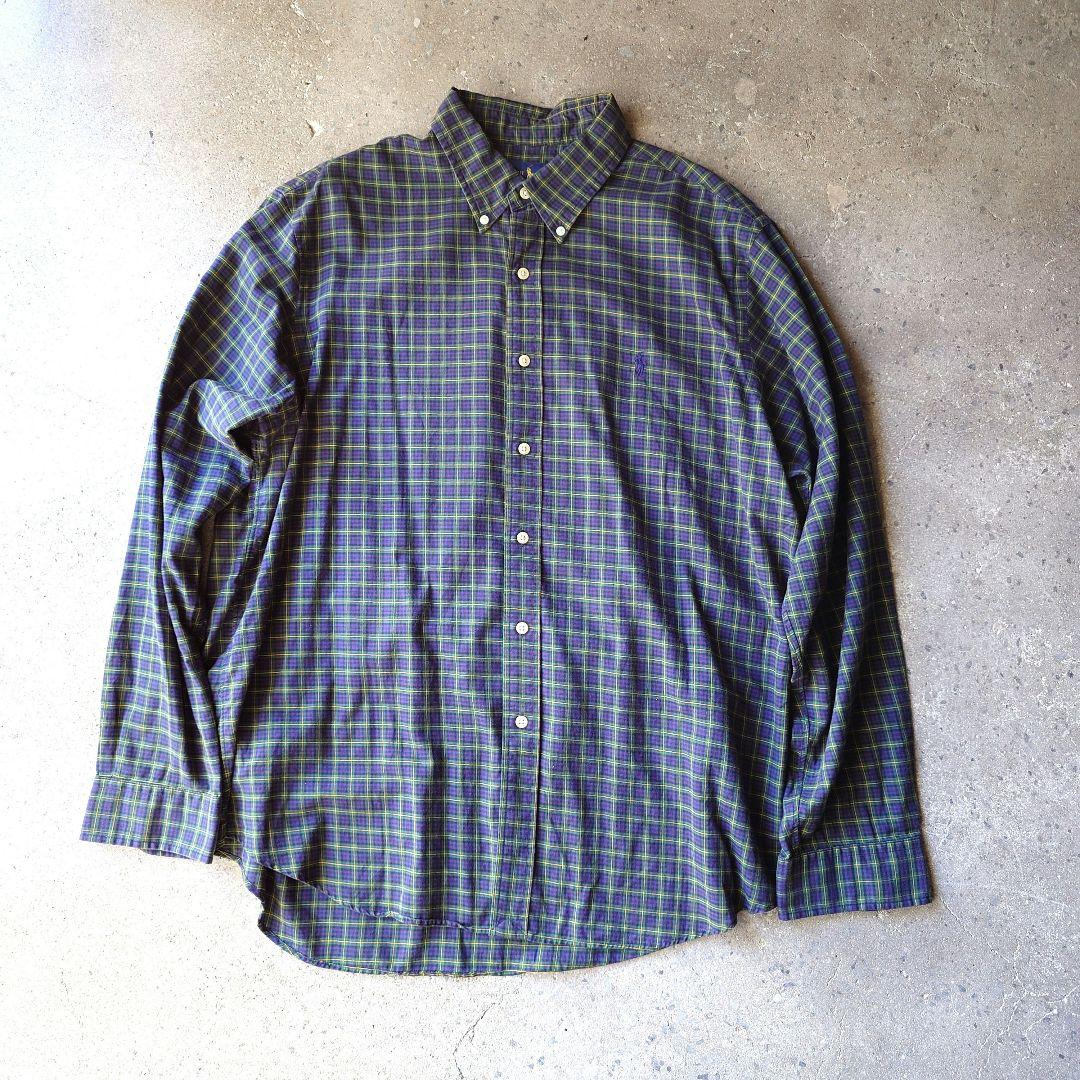 POLO RALPHLAUREN　check shirts ポロラルフローレン　チエックシャツ　XL