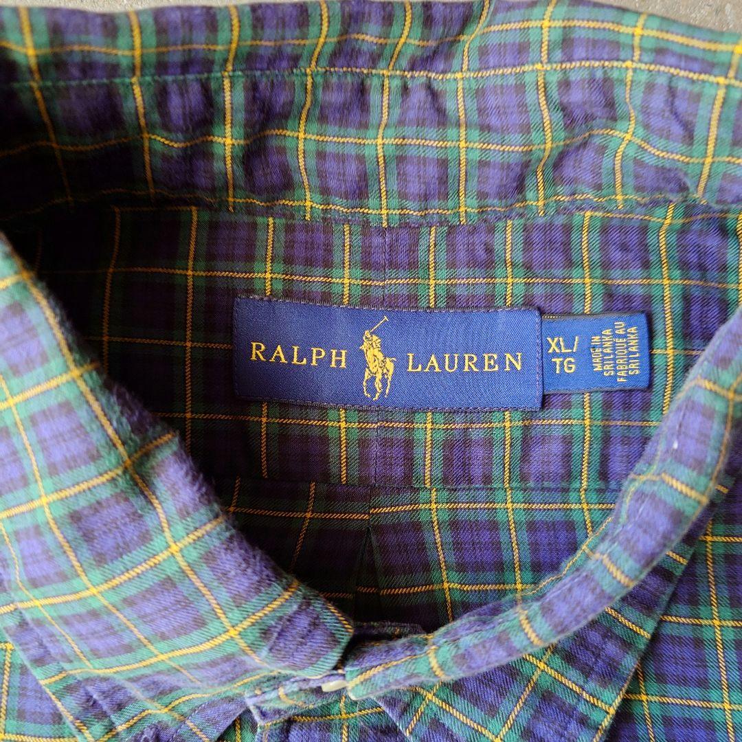 POLO RALPHLAUREN　check shirts ポロラルフローレン　チエックシャツ　XL