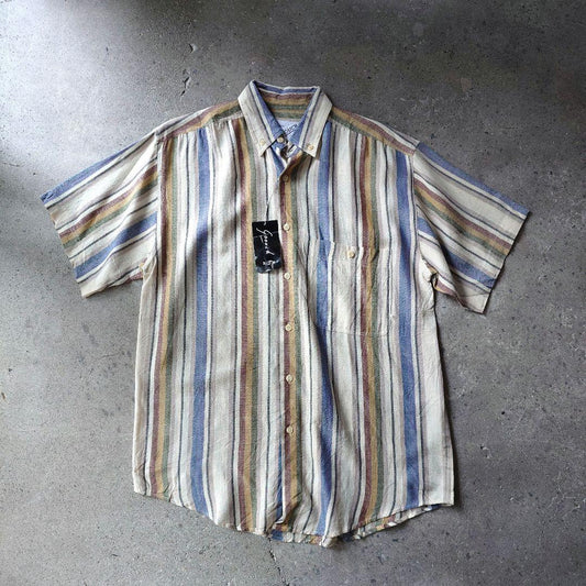 GOOUCH deadstock silk stripe shirts