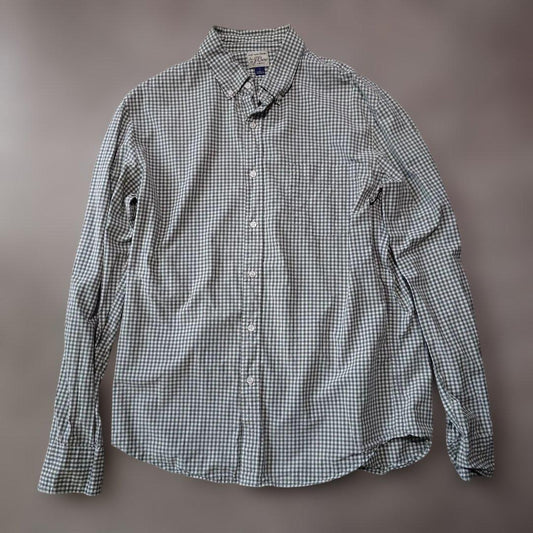JCREW BD ghungum check shirts green L