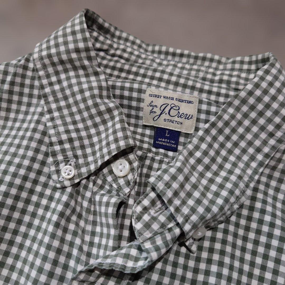 JCREW BD ghungum check shirts green L
